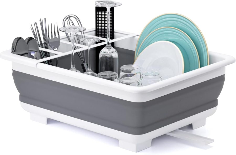 THANSTAR Collapsible Dish Drying Rack